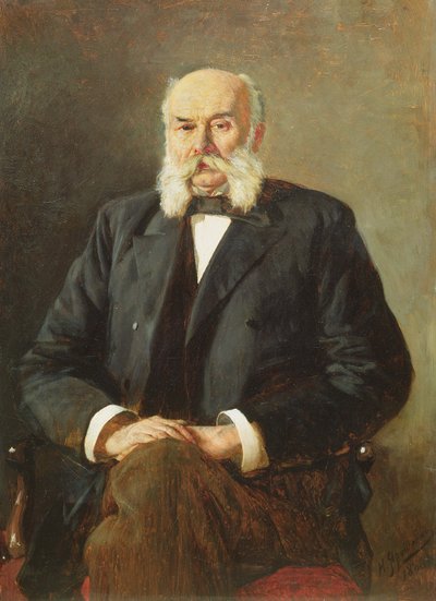 Retrato de Iván Goncharov, 1888 de Nikolai Aleksandrovich Yaroshenko
